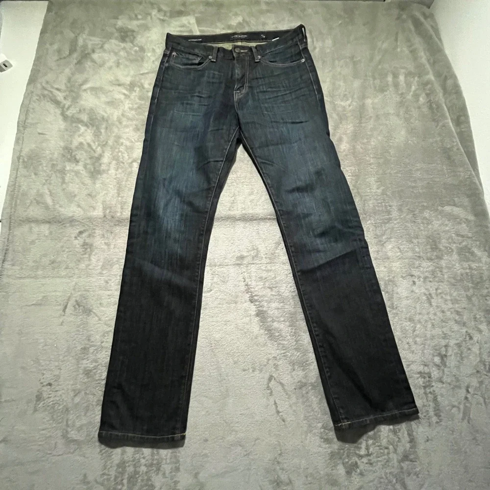 Lucky Brand Jeans Men 31/32 Dark Wash 410 Athletic Slim Candiani Denim 7M12166